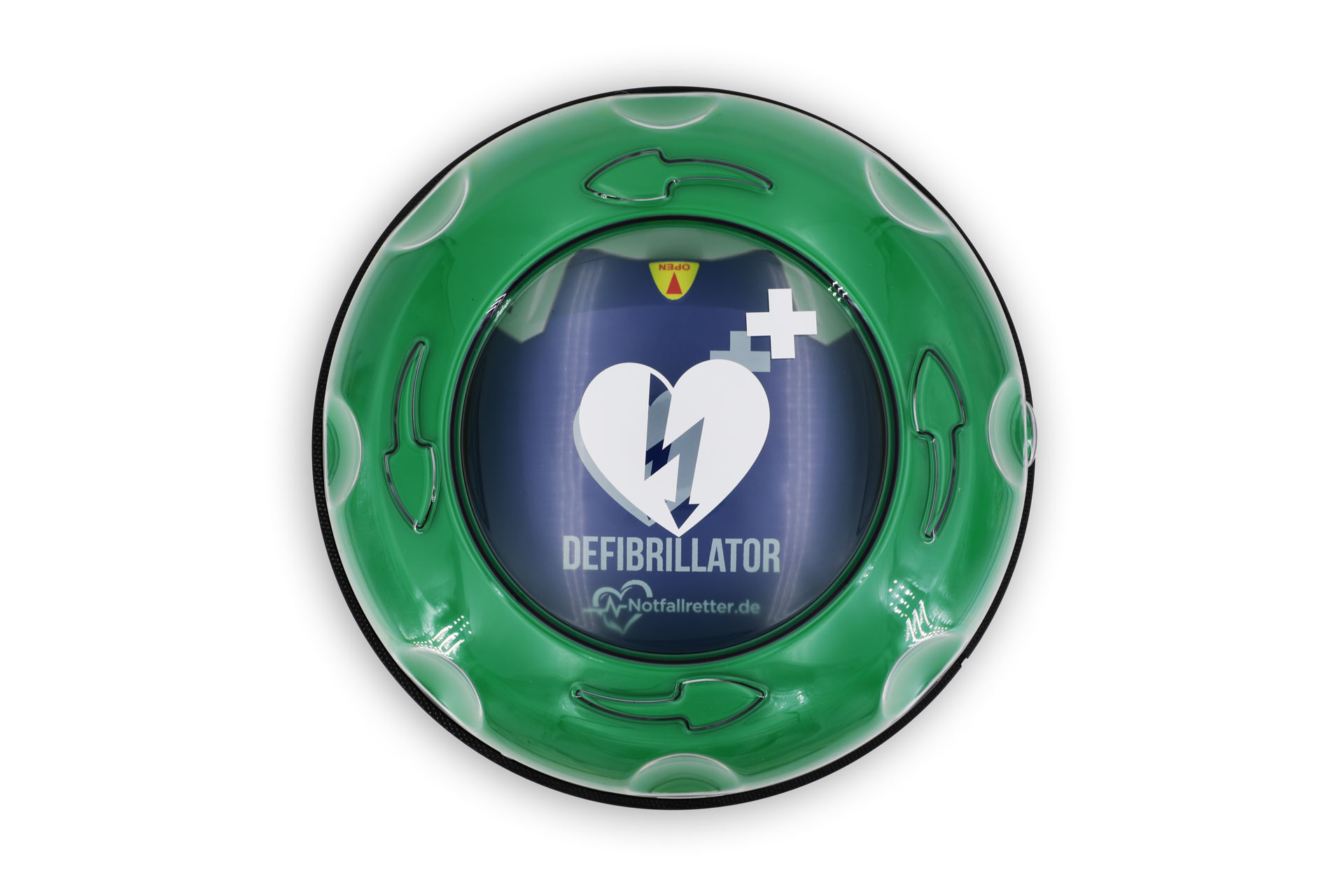 Rotaid® Solid Plus Heat Defibrillator Wandkasten für Außen mit Heizung, Alarm und LED-Beleuchtung, UV Schutz