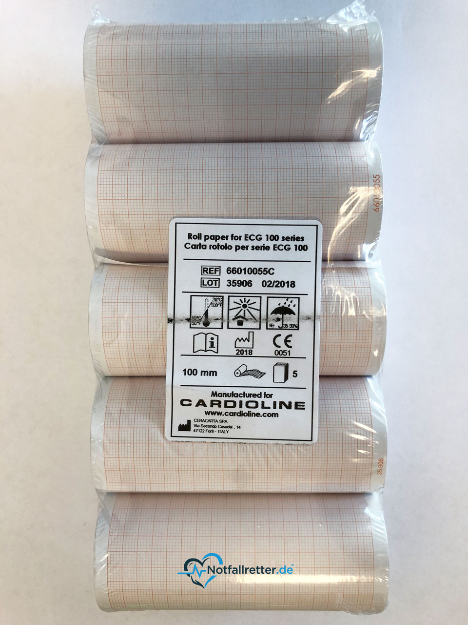 EKG Thermopapier für EKG Drucker 100mm x 20m